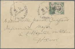 Br Französisch-Indochina: 1919. Envelope Addressed To Hanoi Bearing Indo-China SG 54, 5c Green Tied By - Brieven En Documenten