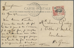 Br Französisch-Indochina: 1919. Picture Post Card Of 'Royal Pagoda, Phom-Penh' Addressed To France Bear - Brieven En Documenten