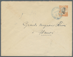 GA Französisch-Indochina: 1924. Postal Stationery Envelope (opened On Two Sides) 4c Orange Addressed To - Brieven En Documenten