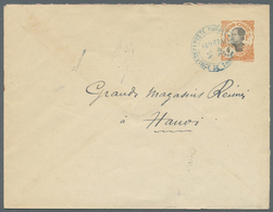 GA Französisch-Indochina: 1924. Postal Stationery Envelope (opened On Two Sides) 4c Orange Addressed To - Covers & Documents