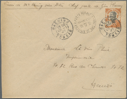 GA Französisch-Indochina: 1924. Postal Stationery Envelope 4c Orange Addressed To Hanoi Cancelled By 'P - Brieven En Documenten