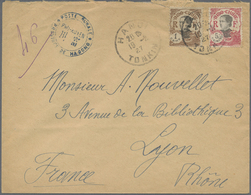 Br Französisch-Indochina: 1927. Envelope Addressed To France Bearing Lndo-China SG 119, 1c Brown And SG - Brieven En Documenten
