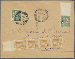 Br Französisch-Indochina: 1931. Envelope Addressed To The 'Receiver Of Customs, Cantho' Bearing Indo-Ch - Brieven En Documenten