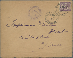 Br Französisch-Indochina: 1931. Envelope Addressed To Hanoi Bearing SG 144, 5c Violet Tied By Nam-Dinh/ - Brieven En Documenten