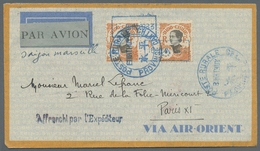 Br Französisch-Indochina: 1933. Air Mail Envelope (with Content) Addressed To France Bearing Indo-China - Brieven En Documenten