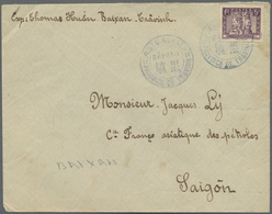 Br Französisch-Indochina: 1933. Envelope Addressed To Saigon Bearing Indo-China SG 175, 5c Violet Tied - Brieven En Documenten