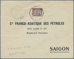 Br Französisch-Indochina: 1933. Envelope Addressed To Saigon Bearing Indo-China SG 175, 5c Violet Tied - Brieven En Documenten