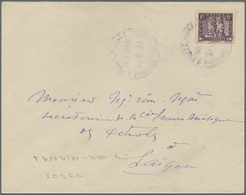 Br Französisch-Indochina: 1933. Envelope Addressed To Saigon Bearing Indo-China SG 175, 5c Violet Tied - Brieven En Documenten