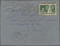 Br Französisch-Indochina: 1944. Envelope (vertical Fold) Addressed To Hanoi Bearing Lndo-China SG 319, - Covers & Documents