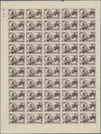 (*) Französisch-Indochina: 1945, Unissueds: 3 C., 15 C. In Full Sheets Of 100, Unused No Gum (Yvert 63A, - Covers & Documents