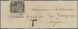 Br Französisch-Indochina - Portomarken: 1905. News-Band Wrapper Addressed To Saigon Bearing Indo-China - Timbres-taxe