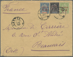 Br Französisch-Indochina - Postämter In Südchina: Canton, 1902. Envelope Addressed To France Bearing Ca - Andere & Zonder Classificatie