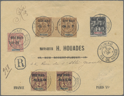 Br Französisch-Indochina - Postämter In Südchina: Hoi-Hao, 1905. Registered Envelope Addressed To Paris - Autres & Non Classés