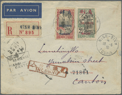 Br Französisch-Indochina - Postämter In Südchina: 1919, Tschongking 40 C On 1 Fr Carmine/black And Mong - Altri & Non Classificati