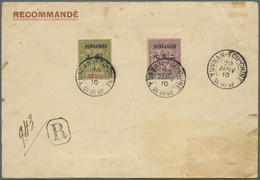 Br Französisch-Indochina - Postämter In Südchina: Yunnan, 1910. Registered Envelope (toned And Minor Fa - Other & Unclassified