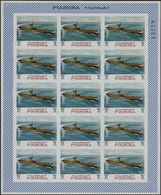 ** Fudschaira / Fujeira: 1968, Ships, Imperforate Issue, 15dh. To 5r., Complete Set Of Nine Values Each - Fujeira