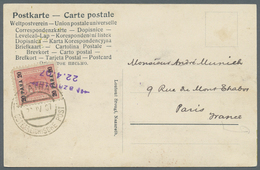 Holyland: 1907. Picture Postcard Of 'Tabor' Written Front Nazareth Addressed To France Bearing Austr - Palästina