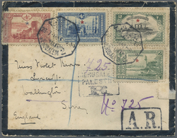 Br Holyland: 1914, Envelope Bearing Turkey 2 Pia. Green, 1 Pia. Blue, 20 Para Brown And 10 Para Green P - Palästina