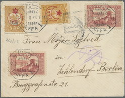 Br Holyland: 1918, “CAIFFA 1 - 12/2/18” Bilingual Octogonal D.s. (Coles-Walker No.60) On Envelope To Be - Palästina