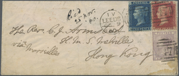 Br Hongkong: 1860. Envelope Written From London Addressed To 'Rev. C. J. Armistead, "H.M.S. Melville", - Other & Unclassified