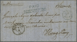 Br Hongkong: 1861. Stampless Envelope Written From Lisbon Dated '1st Feb 1861' Addressed To A 'Portugue - Sonstige & Ohne Zuordnung