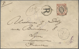 Br Hongkong - Treaty Ports: 1905. Registered Envelope Addressed To France Bearing SG 83, 20c Slate And - Other & Unclassified