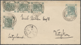 GA Hongkong - Besonderheiten: Kowloon-Branch: 1900, Envelope QV 2 C. Green Uprated QV 2 C. Green (4 Inc - Altri & Non Classificati