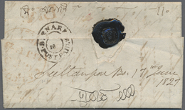 Br Indien - Vorphilatelie: 1827 (17 June): Entire Letter From Sultanpore To Calcutta Posted At Benares - ...-1852 Prefilatelia