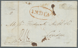 Br Indien - Vorphilatelie: 1841, Two Entire Letters From The Huth Correspondence From Madras (Hall Bamb - ...-1852 Préphilatélie