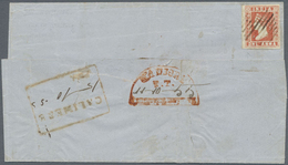 Br Indien: 1855 District Post Puttoocotah: Wrapper To Calimere Franked On The Reverse By 1854 1a. Pale - Andere & Zonder Classificatie