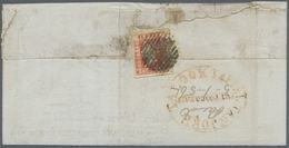 Br Indien: 1856 District Post Puttoocotah: Entire Franked On The Reverse By 1854 1a. Pale Red, Die II, - Autres & Non Classés