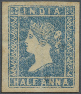 (*) Indien: 1854/1894: Lithographed ½a. Pale Blue, Die I, Part Sheet Wmk With "O" Of OFFICE, Unused, Fin - Other & Unclassified