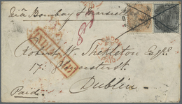 Br Indien: 1858-81: Four Covers From India To Ireland With Various Frankings (6a. (1858 Cover), 4a. (18 - Other & Unclassified