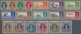 */** Indien: 1937-40 KGVI. Complete Set Of 18 Stamps, Mint Lightly Hinged Or Never Hinged, Few Stamps Ver - Andere & Zonder Classificatie