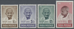 ** Indien: 1948 GANDHI Complete Set, Mint Never Hinged, Small Values With Minor Imperfections As Few To - Andere & Zonder Classificatie