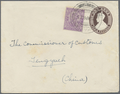 GA Indien - Used Abroad: BURMA 1925 - Mail To CHINA Via Overland GOLD & SILVER ROUTE: Indian KGV. Posta - Altri & Non Classificati