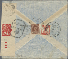 Br Indien - Used Abroad: KUWAIT, 1942: Air Mail Envelope Addressed To Lndia Bearing Lndia SG 248, ½a Br - Autres & Non Classés