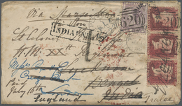 Br Indien - Besonderheiten: 1858. Envelope Addressed To 'Lt Colonel Radcliff, H.M. XXth Regiment, Luckn - Sonstige & Ohne Zuordnung