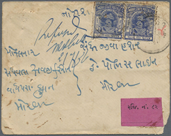 Br Indien - Feudalstaaten: MORVI 1931-32: Two Registered Inland Covers (plus Contents) Both Franked By - Other & Unclassified