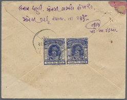 Br Indien - Feudalstaaten: MORVI 1931-32: Two Registered Inland Covers (plus Contents) Both Franked By - Andere & Zonder Classificatie