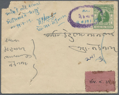 Br Indien - Feudalstaaten: MORVI 1941: Registered Local Cover + Contents + Receipt Used From/to Neknam - Autres & Non Classés