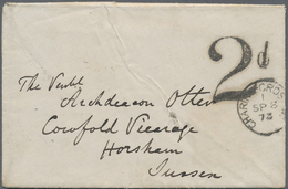 Br Iran: 1873. Stampless Envelope Written From ‘F.W. Otter At Resht’ Dated ‘August 15th’ Addressed To E - Iran
