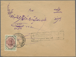 Br Iran: 1916-17, Two Covers With Censors, One Russian, Cancelled Hamadan And Tehran, Fine Pair - Iran