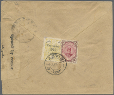 Br Iran: 1919, Three Covers Bearing 1919 Provisoire Overprints, Cancellations Of Anar, Azvin And Tehera - Iran