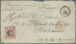 Br/Brfst Japan: 1872, 20 S. Carmine-rose Used On Registered Cover (front Only) From "TOKIO 27.MAY.1882" With - Andere & Zonder Classificatie