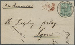 Br Japan: 1878. Folded Wrapper Endorsed 'Circular' Addressed To France Bearing 'Koban' SG 82, 4s Green - Other & Unclassified