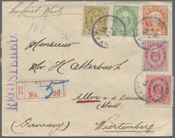 Br Japan: 1883/88, New Koban 3 S., 4 S. And 20 S. With UPU Koban 1 S., 2 S.  (overlapping, RC) Tied „YO - Altri & Non Classificati