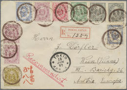 Br Japan: 1883/88, UPU Koban Complete Set With New Koban 5 R. (2), 3 S. (3), 4 S., 8 S. Tied "Tokyo-Hon - Other & Unclassified