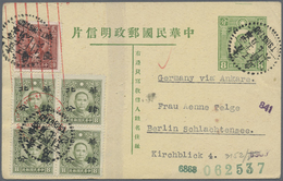 GA Japanische Besetzung  WK II - China - Nordchina / North China: 1942, Card SYS Half Value Surcharge 4 - 1941-45 Cina Del Nord