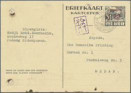 GA Japanische Besetzung  WK II - NL-Indien / Sumatra / Dutch East Indies: Tapanoeli, 1942, Boxed Red Su - Indonesien